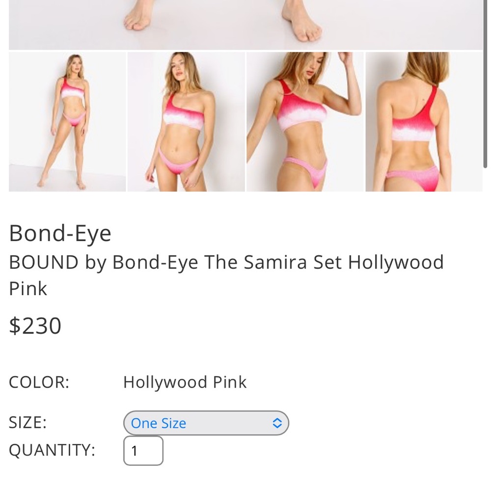 Bound by bond eye brand new bikini